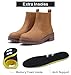 Vepose Women's Brown Chelsea Ankle Boots, Lug Sole Fashion Elastic Short Pull on 9608 Booties, Size 7.5M US, (CJY9608 Camel 07.5)