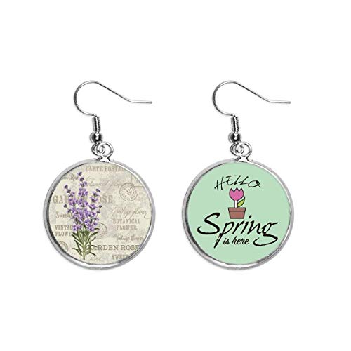 Pendientes de lavanda violeta ideales para tus looks de primavera y eventos de día