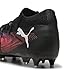PUMA Unisex's Future 8 Match Mxsg Soccer Shoe, Puma Black Puma White Glowing Red, 8.5 US Women/7 US Men