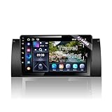 Amaseaudio Android 14 [4+64GB] Car Stereo, Compatible for BMW X5 E53 (1999-2006), 9' Touchscreen, Support GPS navi 4G WiFi Bluetooth 5.0