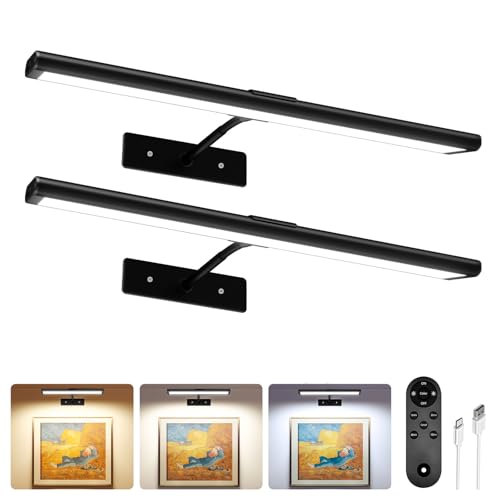 Image of EZVALO Picture Lights for wall, Rechargeable Lights with Remote