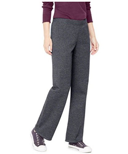 Hanes Womens Regular Fleece Sweatpant Slate L