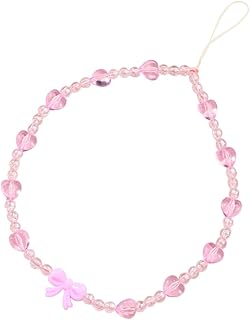 TOYANDONA Corrente De Telefone Celular Charme Pulseira De Telefone Com Contas Alças De Pulso De Telefone Com Cercadura Cordão Para Pendurar Câmera Cordão De Charme De Telefone De Pérola