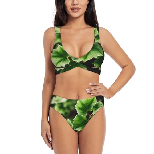 Bikini 2 pièces gainant Ivy Blossoms pour sculpter la silhouette