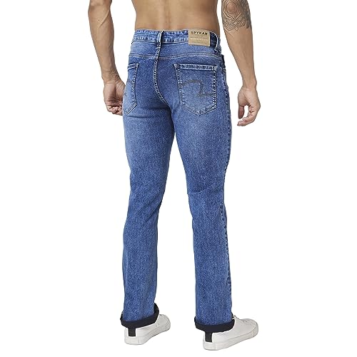 Image of Spykar Men's Rafter Boot Cut Mid-Rise Casual Jeans