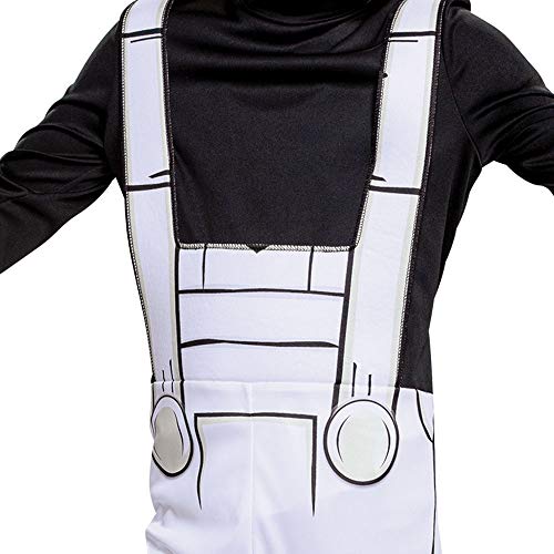 Disguise Boris The Wolf Bendy And The Ink Machine Costume, Video Game Themed Character Jumpsuit, Classic Child Size Medium (7-8) Black/White (105329K) #TOP3
