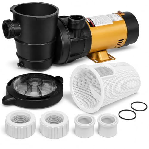 XtremepowerUS 1.5HP Variable 2-Speed Above Ground Swimming Pool Pump High Flow Swimming Pump...