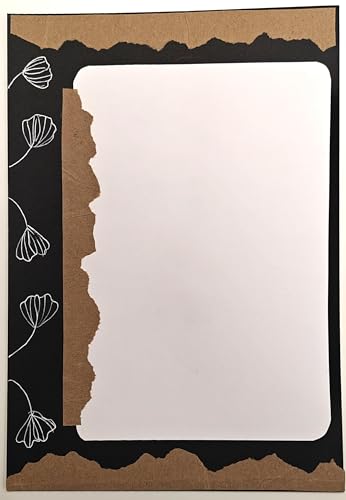 Image of Handmade Vintage Designer Sheets - Pack of 10 | A4 Size Art Paper for Craft, Journaling, Scrapbooking, DIY Projects, Gift Letters & School Art Work | Premium Handmade Stationery Sheets