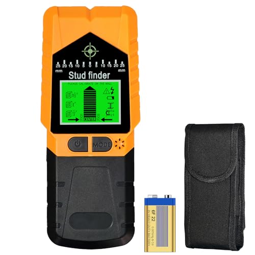 Proster Detector de Pared de Vigas 6 en 1 Escáner de Pared con 6 Modos de Escaneo,Pantalla LCD y Alarma Sonora Detector de Tubería Metálica para Madera, Vigas, Metal, Viguetas, Tuberías