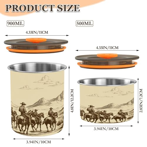 Envase Hermético para Café Acero Inoxidable 900ml miniatura 2