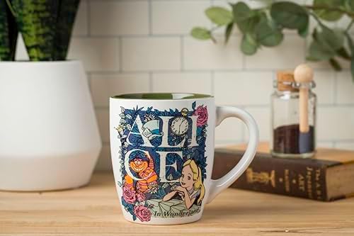 Silver Buffalo Disney Alice in Wonderland Featuring Alice and the Cheshire Cat Ceramic Mug, 25 Ounces - Image 5