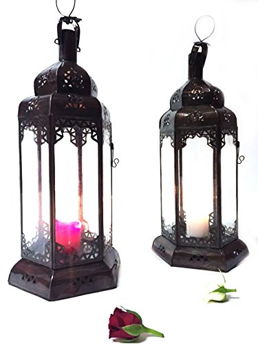 Orientalische Lampe Pendelleuchte Weiß Bayan 50cm E27 Lampenfassung | Marokkanische Design Hängeleuchte Leuchte aus… – Bild 6