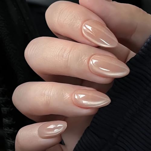 30 uñas postizas en tono rojo y marrón, varios tamaños con detalles de cristal, adhesivo de larga duración