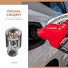iplusmile Button Head Grease Fitting Adapter Replacement Metal Grease Coupler for Hydraulic Gun with Secure Connection