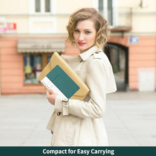 Image of Spiral Notebook-5.75 inch x 8.125 inch College Ruled Journal with Inner Pockets and 160 Pages,PU Leather Cover Business Journal, Twin-Wire Binding Notebook Perfect for Office & Home School Supplies 2 pack NavyBlue /Green