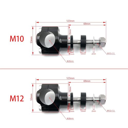 Collier serrage guidon alu CNC 28mm : fin du glissement sur Buell - 6