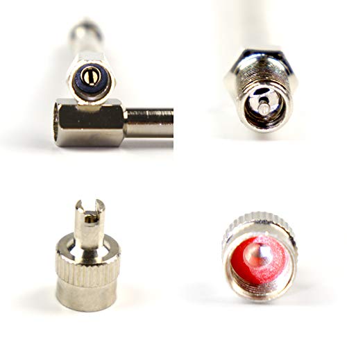 2-Pack 4 Inches Truck Rv Car Bike Motorcycle Suv Vehicle Dual Wheel Tire Valve Extender Extension Adaptor #TOP1