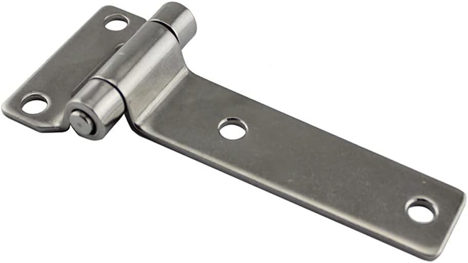 Highly Polished Solid Forged Stainless Steel T-Shaped Container Hinges, Used for Wooden Box Door Hinges, 2 Marine Ship Accessories