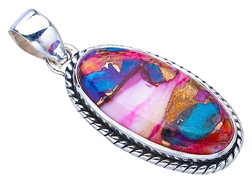 Pendentif calcédoine naturelle argent 925 anti-allergie fait main StarGems