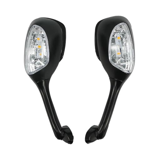 Espejo retrovisor lateral de motocicleta con luz intermitente para Suzuki SV1000 S y GSXR