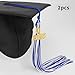2025 Tassel Graduation Tassels 2 Pcs White and Blue - Perfect for Graduation Cap with Tassel Charms
