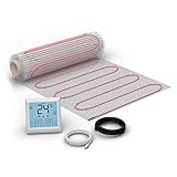WARMON© elektrische Fußbodenheizung für Fliesen: Premium Heizmatten Set NZ-160 (160 W/m²) mit Thermostat MCS 350 WIFI Touch – genäht (2.0 m²)