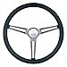 Grant 969-0 Classic Nostalgia Style Steering Wheel with Black Foam Grip and Brushed Stainless Spokes