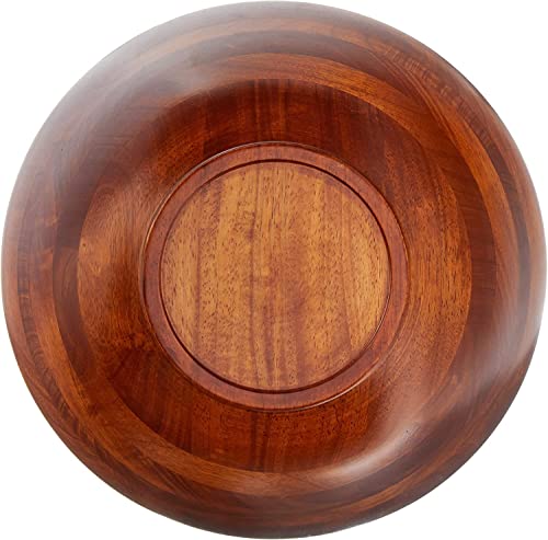 Lipper International Beechwood Cherry Finished Footed Serving Bowl for Fruits or Salads, Large, 13.75" Diameter x 5" Height, Single Bowl,216.41 fluid ounce - Image 4