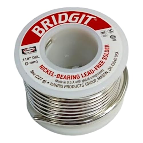 Replacement for fits Harris BRGT61/2POP Bridgit Lead-Free Nickel-Bearing Solid Wire Solder 1/2lb