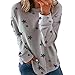 Temu Temu Com Orders Placed by Me Recently Sale Items Womens Sweatshirt Crew Neck Star Graphic Pullover Tops 2024 Fall Casual Long Sleeve Oversized Sweatshirt Grey