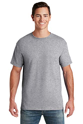 Jerzees Dri-Power Mens Active T-Shirt Large Heather Grey