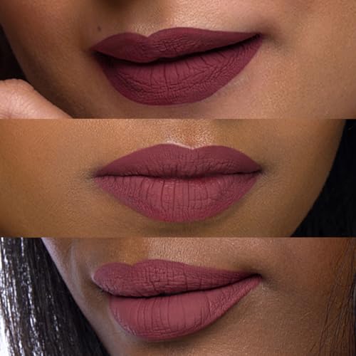 Image of SUGAR Cosmetics - Smudge Me Not - Liquid Lipstick - 11 Greige Rage (Greige Rose) - 4.5 ml - Ultra Matte Liquid Lipstick, Transferproof and Waterproof, Lasts Up to 12 hours