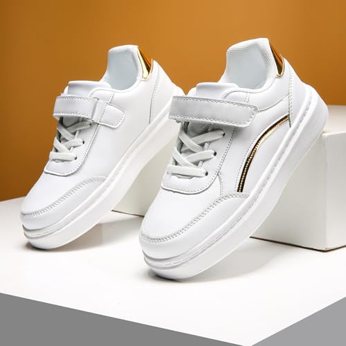 Boys Girls Antiskid Tennis Sneakers Lightweight Outdoor Casual Shoes Kids Leather Platform Walking Hard Sole Baby Shoes3