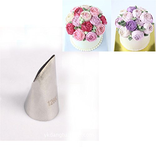 Cake Decorating Set, FantasyDay 5 Pieces Stainless Steel Icing Piping Nozzles Tips Decorating Tips - Christmas Birthdays Anniversary Wedding DIY Pastry Nozzles Tools for Cakes Cupcakes Baking Cookies