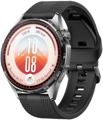 HUAWEI Watch GT 7 Smartwatch mit Ski- & Fahrrad-Features, 46 mm, Schwarz | Fitness-Tracker mit Leistungsfähigkeits-Score, EasyCross-Armband, Bis zu 21 Tage Akkulaufzeit