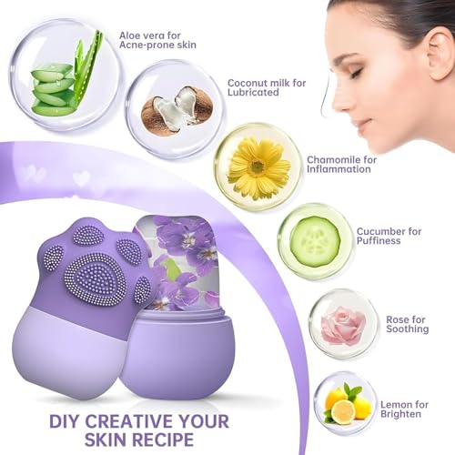 Image of Ice Face Roller-Tighten & Tone Your Face Skin, Face Ice Cube - Brighten Skin & Enhance Your Natural Glow, Ice Facial Mold