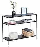 MODERNES DESIGN: Im schwarzen, schmalen Design gehalten, überzeugt der Konsolentisch durch seine Gradlinigkeit und Hochwertigkeit.