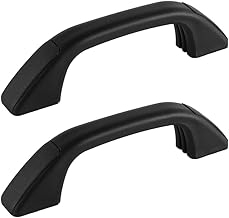 2 Pcs Car Door Handle Door Handle Waterproof Resin Pull Bar for Motorhome Caravan Boat Door Handle Black