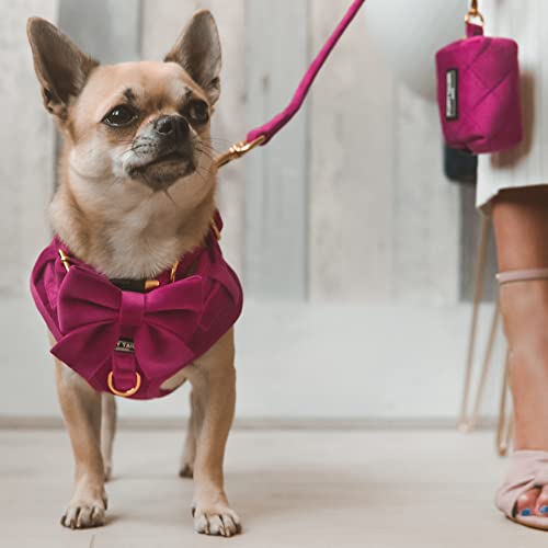 Fluffy Tailers Pretty in Pink Dog & Puupy Lead and Poop Bag Holder 152cm In Length - Image 3