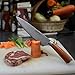 TONIFE 8-Inch Chef Knife with 7Cr17MoV High Carbon Stainless Steel Kitchen Knife with Natural Rosewood Handle