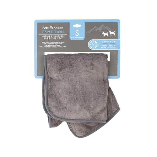 Scruffs Expedition Deluxe Drying Robe for Dogs (S), Grey - Image 4