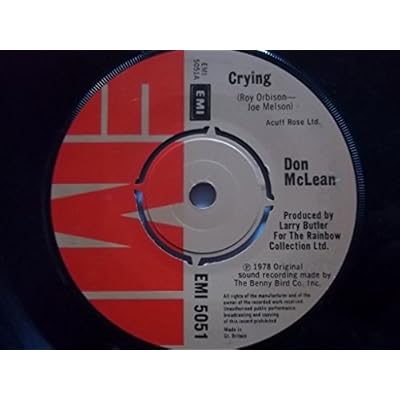 DOM MCLEAN Crying 7" Vinyl