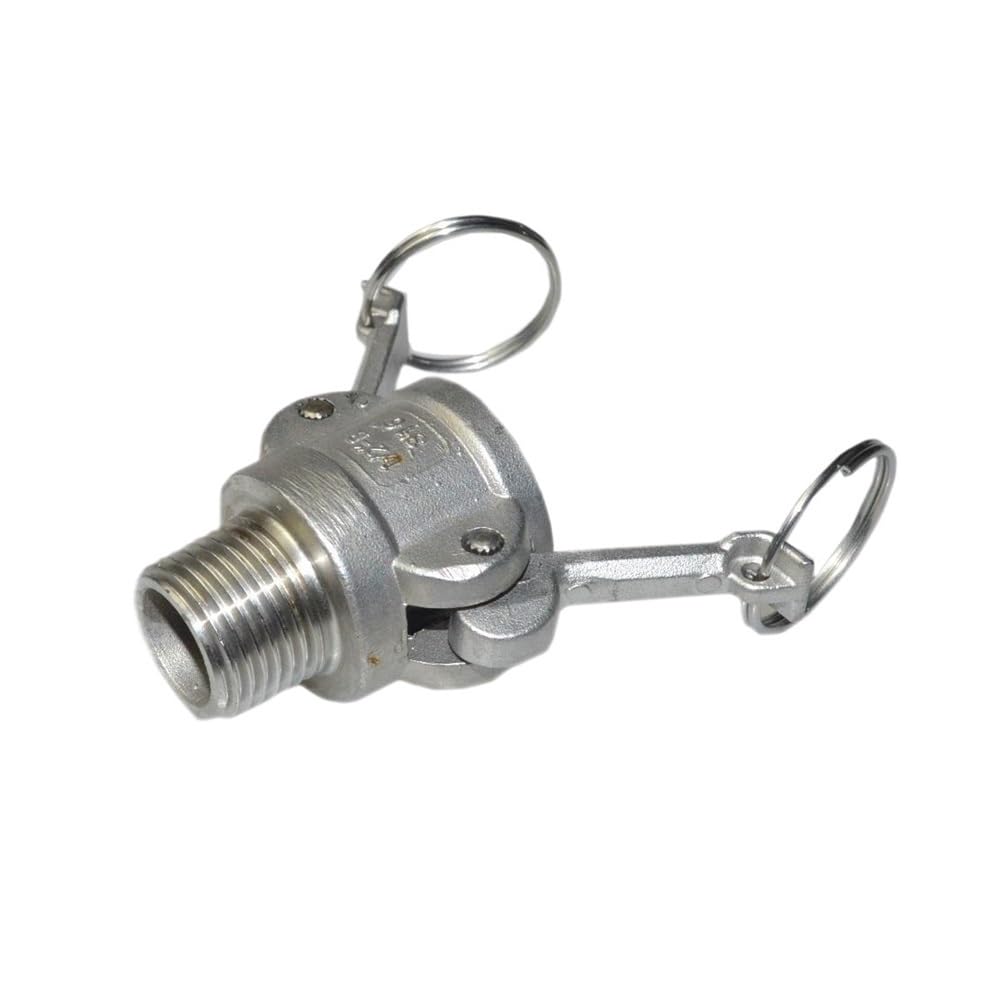 AARTERZZA B Trash Pump Adapter Male Camlock x Hose Barb Stainless Steel(1")