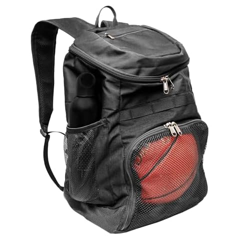 Xelfly 25L Basketball Backpack with Ball Compartment - For Sports Equipment, Gym, Travel Cover