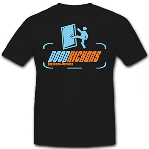 T-shirt Army Door Kickers Ample XXXL pour Homme Fort Noir