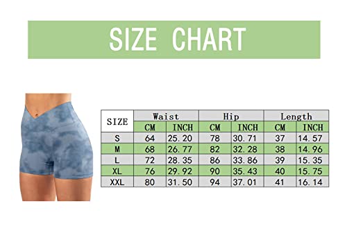 Short feminino para treino, shorts de ioga com cintura alta cruzada, leggings de motociclista atléti