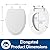 Bemis 1500EC Durable Wood Toilet Seat with Easy Clean Hinges, Elongated, White, 2-Pack