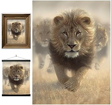 3D LiveLife Lenticular Wall Art Prints - Eat My Dust from Deluxebase. Unframed 3D Lion Poster. Perfect wall decor. Original artwork licensed from renowned artist, Collin Bogle