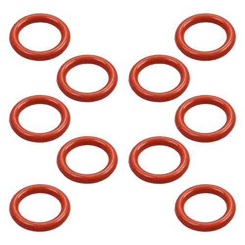 Heyiarbeit Oリング シリコーンOリング シールOリング 20mm外径 3.1mm幅 10個入り 赤 Oリング Oリングセット O型リング シリコーンOリング ゴムガスケット ゴムリングセット ラバー パッキン 耐熱 耐油 防水 車 エアコン 各