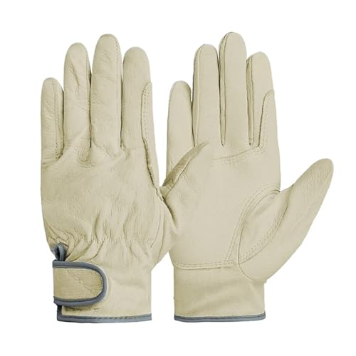 HEALBYBLE Guantes de trabajo for soldadura eléctrica cuero resistentes al calor, protección seguridad for soldadores, vestimenta de seguridad